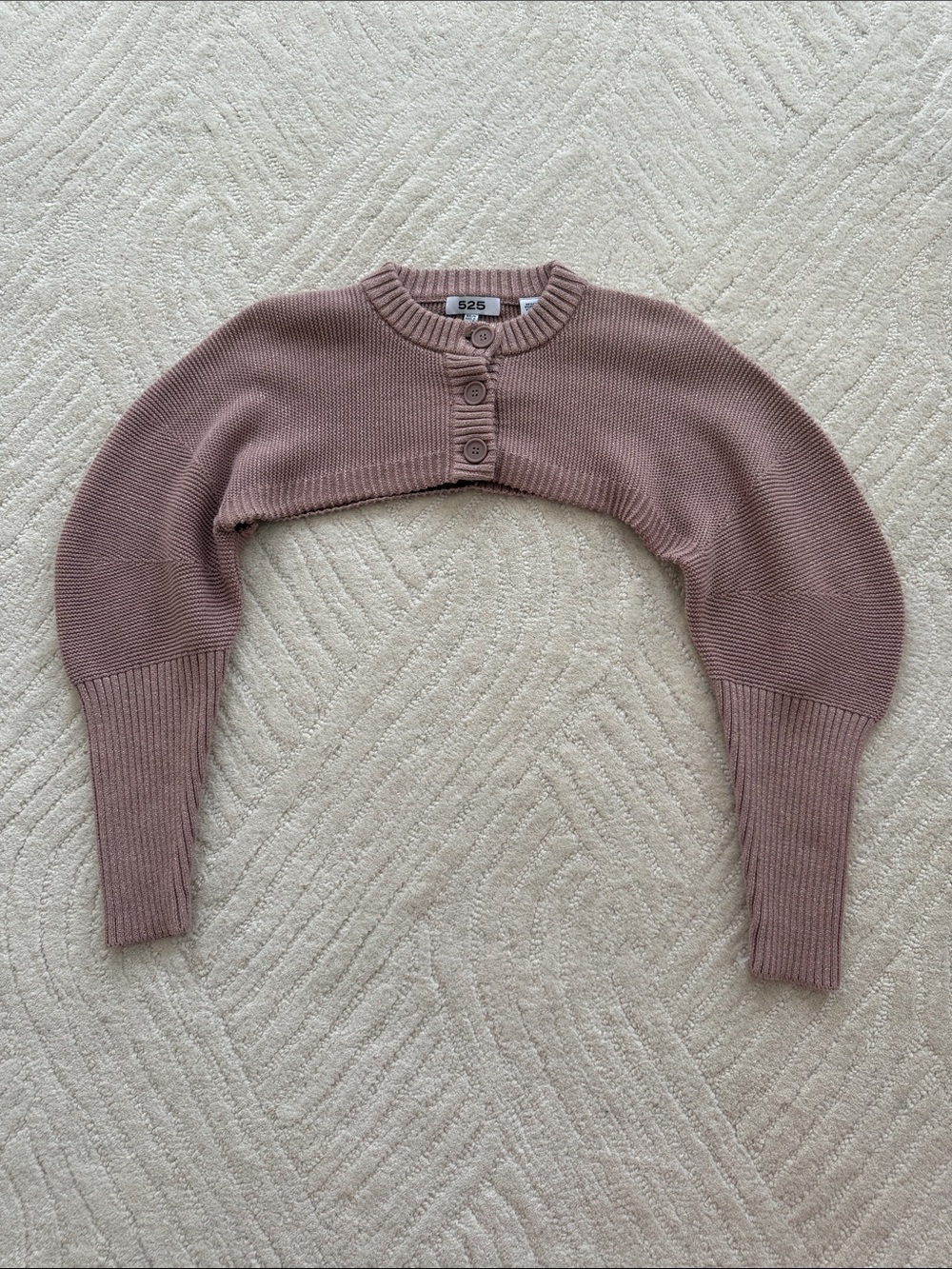 525 America Mauve Cropped Bolero Shrug
